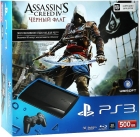 Playstation 3 Superslim 500 GB + диск Assassins Creed IV